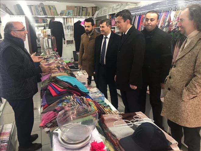 Cuma Namazı Öncesi Esnafları Ziyaret Ettiler
