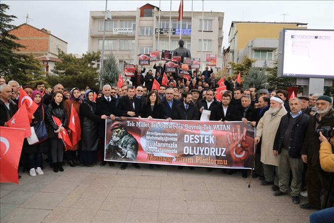 Aksaray´da Zeytin Dalı Harekatı´na destek
