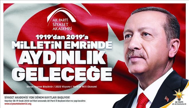  Ak parti 18. Dönem Siyaset Akademisi Ön Kayıtları Başladı
