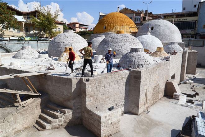 2.Kılıçarslan hamamı restore çalışmalarında sona yaklaşıldı