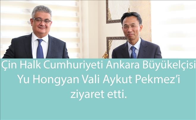 Çin Büyükelçisi Vali Aykut Pekmez´i Ziyaret Etti