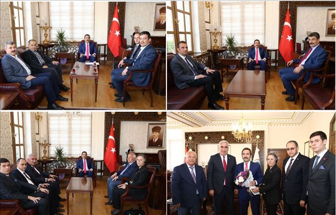 Aydoğdu,Kaşlı, Erel ve Beraberindekiler Vali Ali Mantıyı Ziyaret Etti