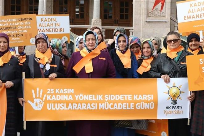 Ak Kadınlar Kadına Şiddete Hayır Yürüyüşü Düzenledi.