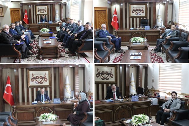Aksaray Müftülüğüne Ziyaretler ve İlçe Müftüleri ile Toplantı 