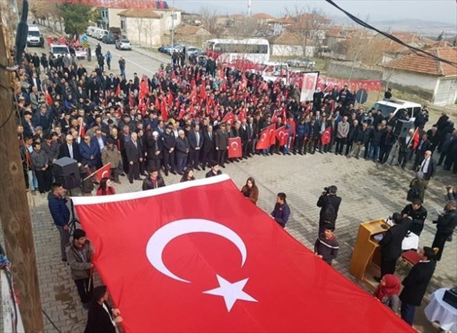 Sarıyahşi´liler Mehmetçik için Yürüdü-aksaray haberleri 