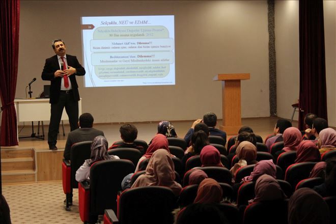 Şehit Önder Güzel İmam Hatip Lisesinde Milenyum Gençliği Konuşuldu
