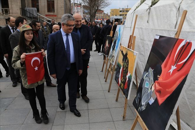 Aksaray´da Çanakkale´den Afrin´e Mehmetçik Sergisi