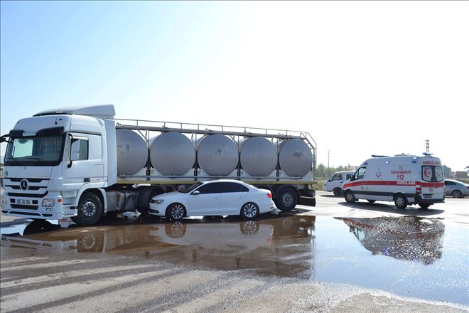 Aksaray´da meydana gelen trafik kazasında 2 kişi yaralandı.