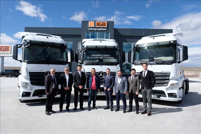 Mercedes-Benz yıldızlı 414 adet yeni kamyon ve çekici daha Aksaray´dan yollara çıktı  