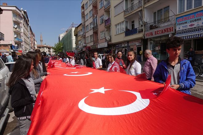 Aksaray´da 57 Alaya Saygı Vefa Yürüyüşü Yapıldı