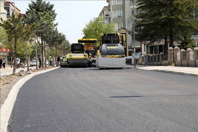 Ebulfeyz Elçibey Caddesinde Asfalt Çalışması Başladı
