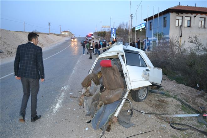 Aksaray´da trafik kazası: 2 yaralı