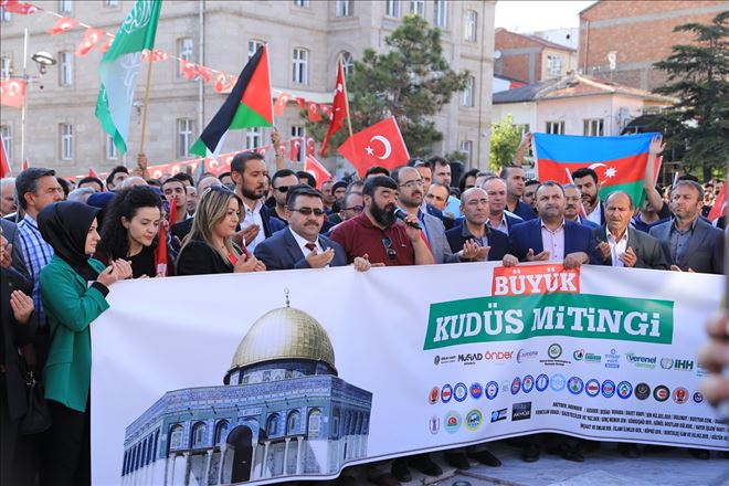 Aksaray´dan İsrail´in Gazze´deki katliamına sert tepki