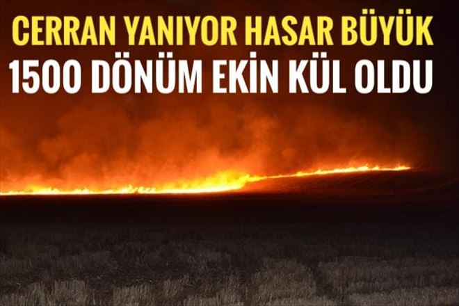 Aksaray Merkez Ceran (Sağırkaraca) Köyünde Ekinler Yanıyor 