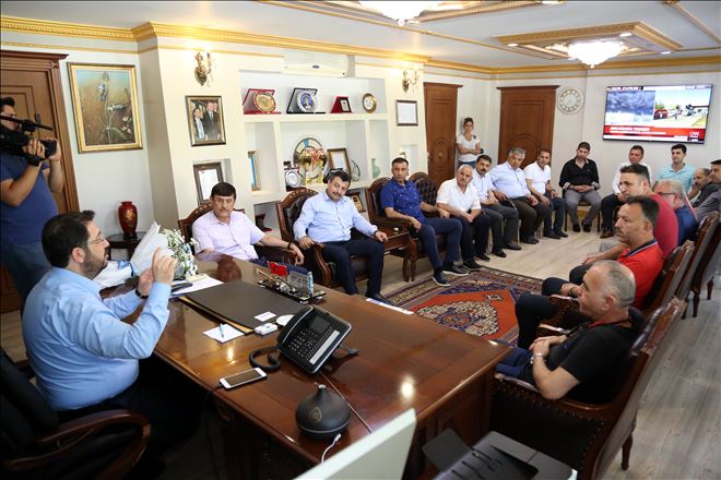 Kapalı Çarşı Esnafları Yazgı´yı Ziyaret etti 