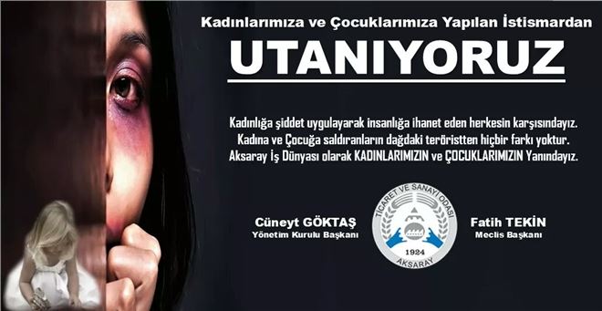 Kadın ve Çocuk İstismarcılığına ATSO dan Tepki