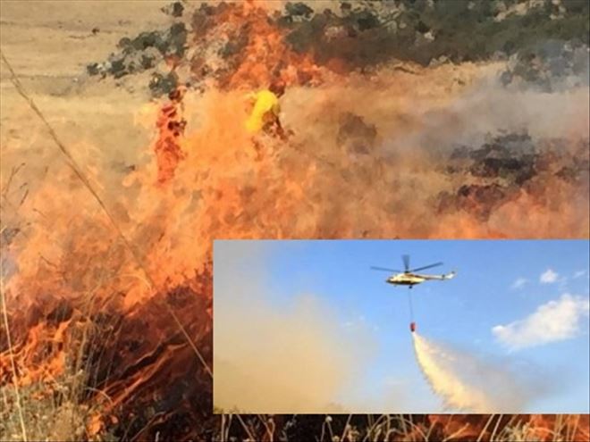 Hasandağı´nda Orman Yangını; Müdahale Devam Ediyor   