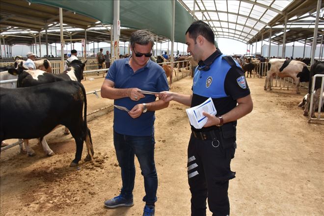 Polis ´ten Hayvan Pazarında Üz Düzey Tedbir