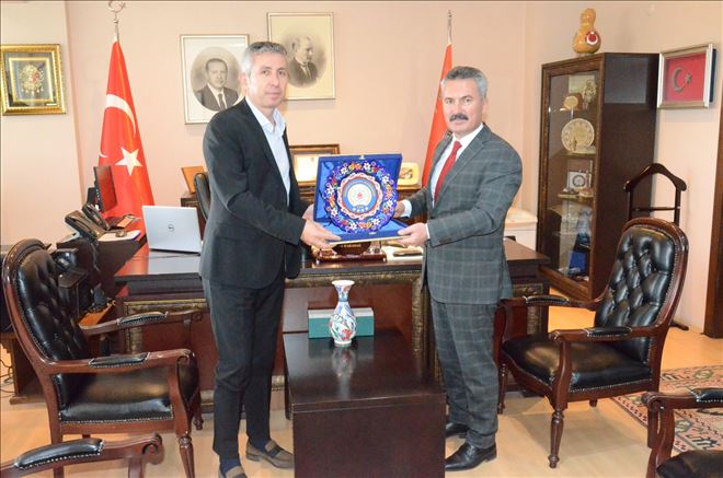 Başsavcı Ramazan Akın Emniyet Müdürü Ali Karabağ´a Veda Ziyaretinde Bulundu