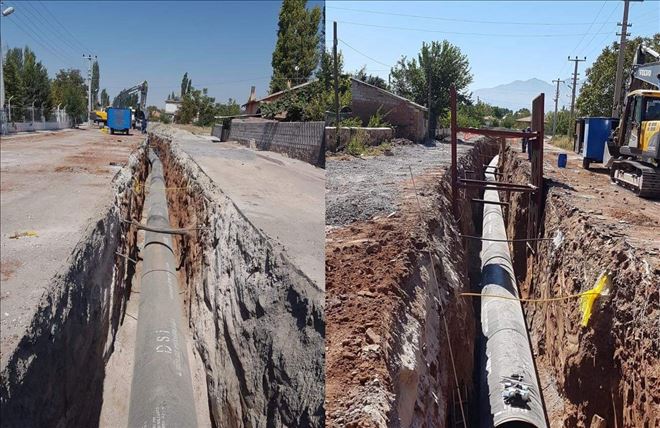 Aksaray İçmesuyu 1. Kısım İsale Hattında Çalışmalar Hızla Devam Ediyor