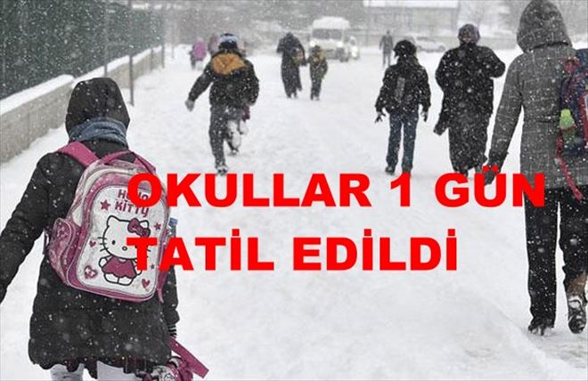 Aksaray´da Okullar 1 Gün Daha Tatil Edildi
