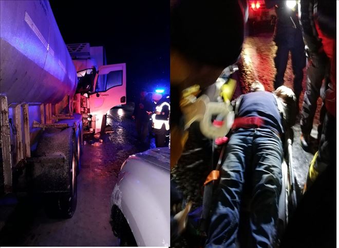 TIR Şoförü 45 Daikalık Çalışmayla Kurtarıldı 