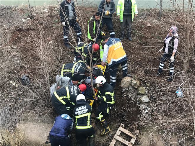 Aksara´da Kanal´a Düşen Vatandaş Kurtarıldı 