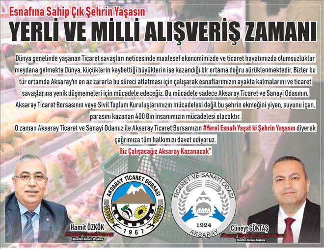ATSO ve Borsa´dan Halkımıza Yerli Alışveriş Daveti