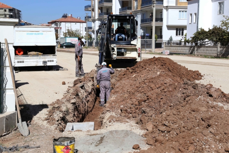 Aksaray  Nakkaş Mahallesinde Alt Yapı Çalışması Başladı