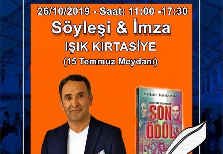 Aksarayımızın Roman Yazarı Mehmet KAHRAMAN İmza Günü Düzenliyor
