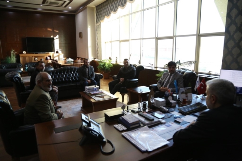 Yeniden Refah Partisi Heyeti, Rektör Şahin’i Ziyaret Etti