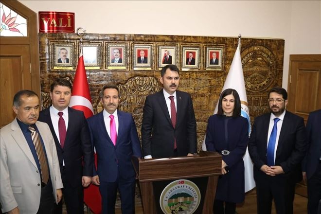 Bakanı Murat Kurum Aksaray´da İncelemeler´de Bulundu.