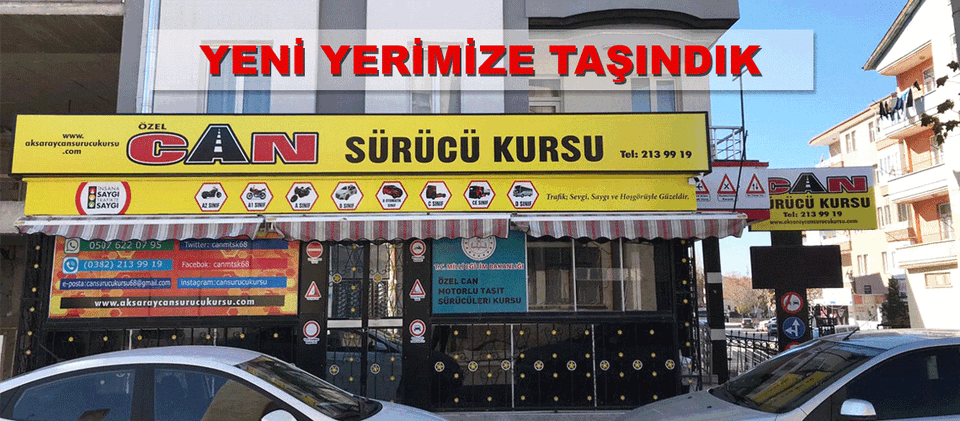 Can Sürücü Kursu 12.Yılında Yeni Yerinde..