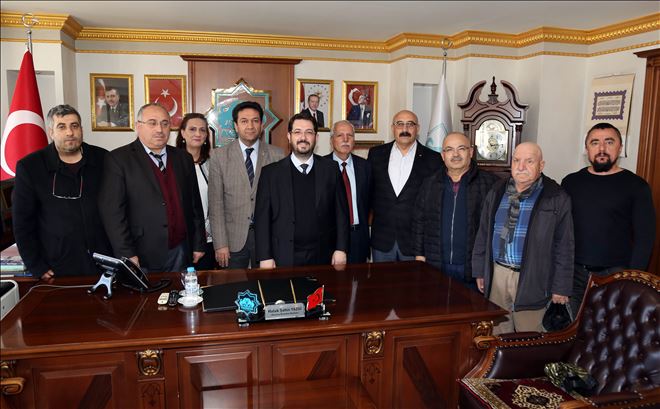 Gazetecilerden Başkan Yazgı´ya Taziye Ziyareti