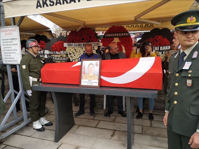 Şehitimiz ulu camiye getirildi