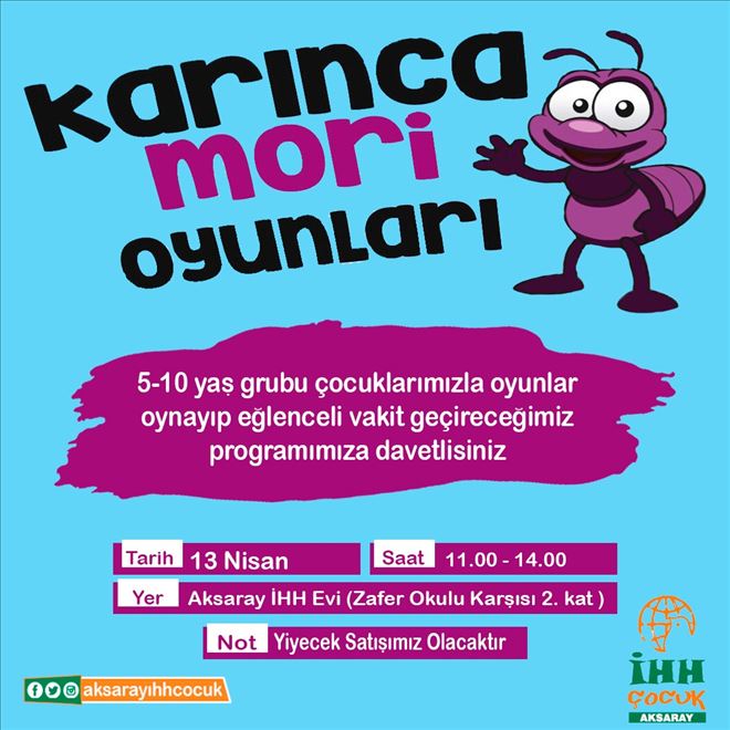 İHH´dan Miniklere Eğitici Etkinlikler