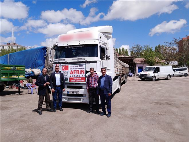 Aksaray´dan Afrin´e Yine Bir TIR Dolusu İyilik 