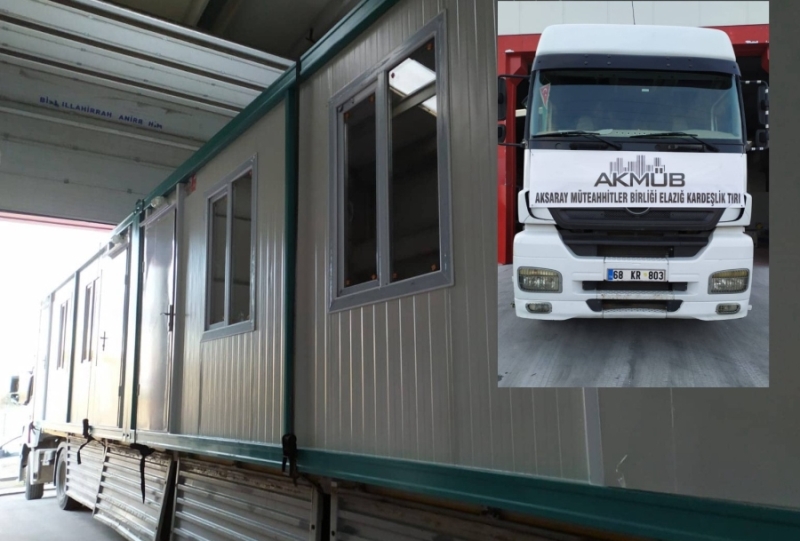 Yaraları sarmak için Elazığ Kardeşlik TIR