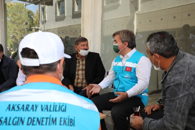 Aksaray’da Kovid-19 tedbirleri denetimi gerçekleştirildi