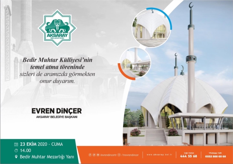 Bedir Muhtar Cami Ve Külliyesi’nin Temeli Atılıyor