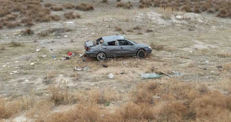 Aksaray Konya Karayolunda Meydana Gelen Kazada 2 Kişi Yaralandı