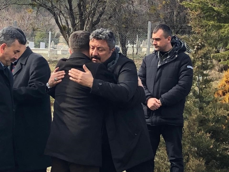 Evren Dinçer Emniyet Müdürü Kolcu’yu Acı Gününde Yalnız Bırakmadı