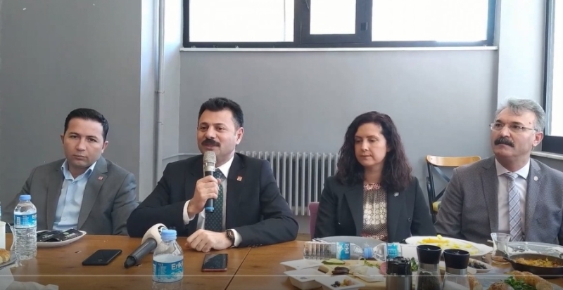 CHP İl Başkanlığına Yeni Seçilen Ali Abbas Ertürk Basın İle Bir Araya Geldi