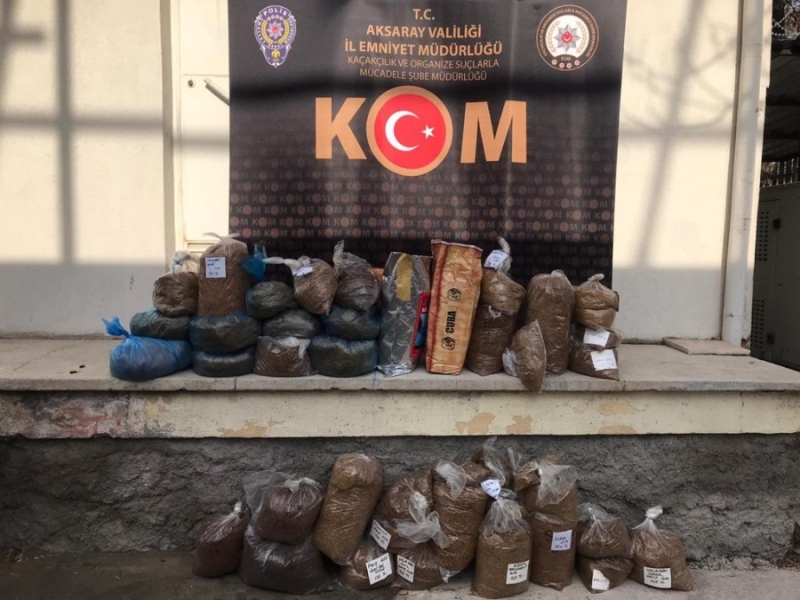 Aksaray’da “Duman 9” operasyonunda 28 adrese operasyon