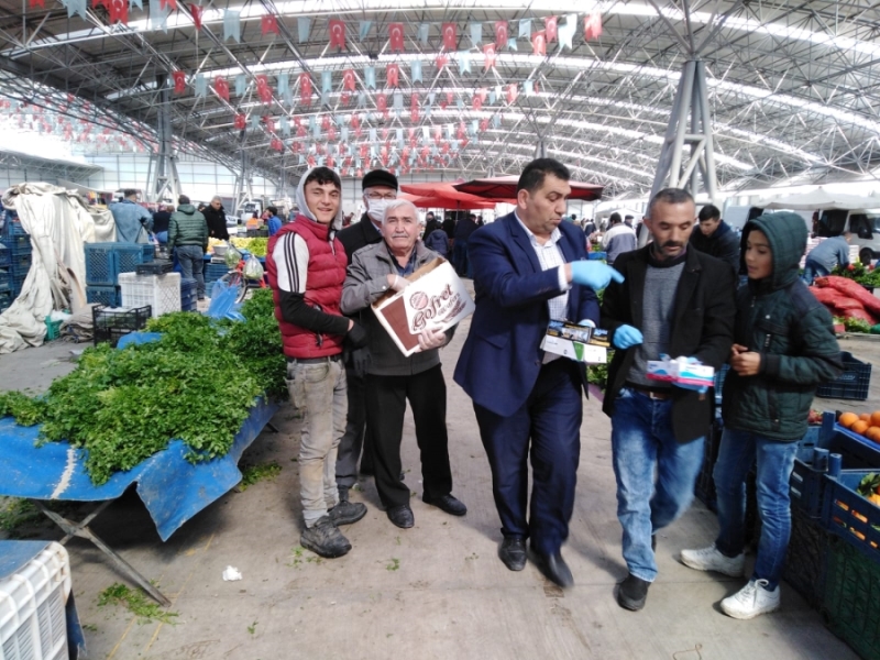 Aksaray Manavlar Ve Pazarcılar Odası Pazarda Halk Sağlığı İçin Tedbir Aldı