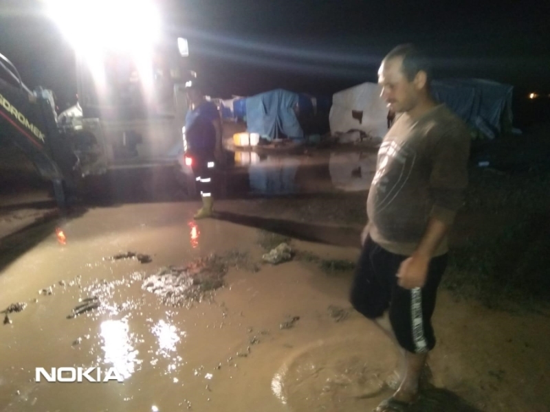 Aksaray’da Mevsimlik İşçilerin Çadırları Su Altında Kaldı