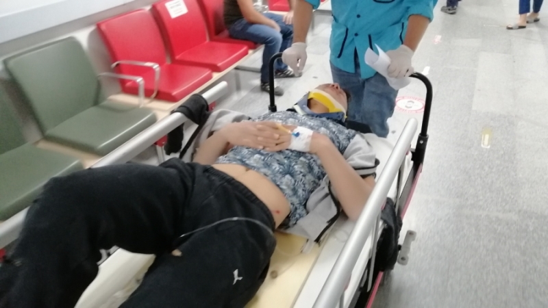 Aksaray’da otomobil motosiklete çarptı: 1 yaralı