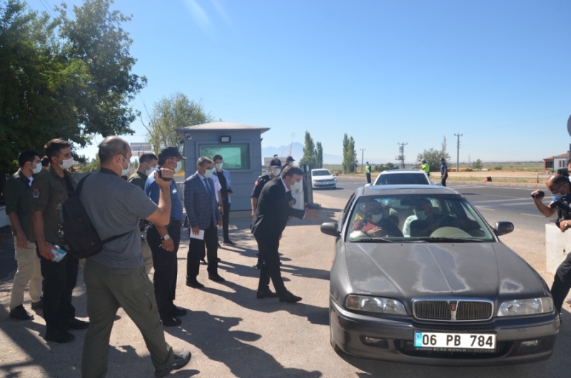 Aksaray karayollarında Covid-19 denetimi