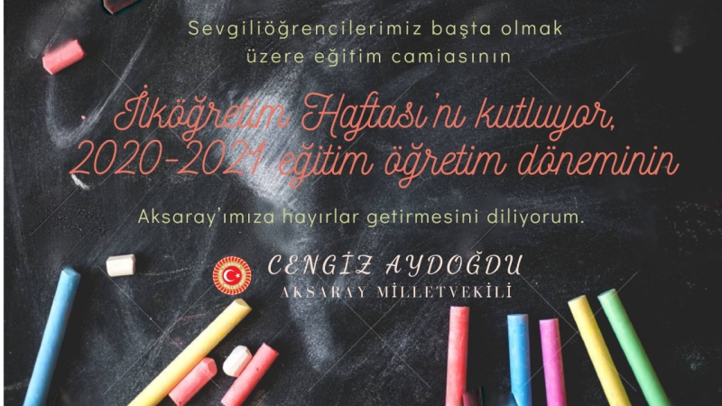 Milletvekili Aydoğdu; Anneler babalar öğretmenler hepimiz millet olarak hep birlikte heyecanlıyız