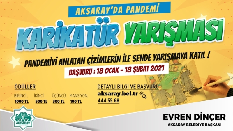 Aksaray Belediyesi’nden Ödüllü Karikatür Yarışması